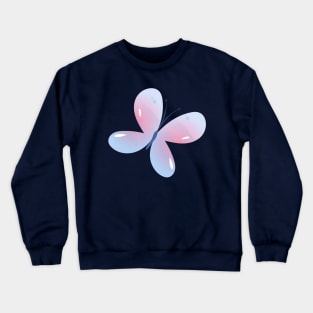 Cute Light blue butterfly Crewneck Sweatshirt